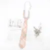 Corbata Marrón Camisa Oscura para Estudiantes Varones, Estilo Universitario, Rayas Color Café Retro Corbata de Lazo JK Decorativa Sin Corbata, Accesorio para Mujer