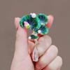 Nuevo estilo chino retro de alta calidad para mujer, broche de loto de buena suerte continuo, broche de perla de alta calidad, accesorios para traje cheongsam