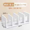 Almacenamiento de Escritorio Acrílico Soporte Fijo para Libros Estantería de Escritorio Vertical Ins Soporte para Libros de Escritorio Soporte Transparente para Libros