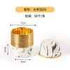 Soporte de papel rizado para pasteles al por mayor en oro y plata, película de horneado resistente a altas temperaturas, papel encerado, tazas de papel rizado blancas para pasteles