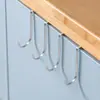 Gancho sin Taladro de Acero Inoxidable para Puerta de Gabinete Gancho Doble en Forma de S sin Rastro Colgador de Puerta Gancho Multifuncional para Detrás de la Puerta