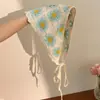 Diadema Dulce Floral Estilo Francés para Mujer, Diadema de Alta Gama para Niños, Pañuelo de Cabeza Tejido Estilo Pastoral, Pinza para el Cabello de Princesa Linda
