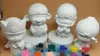 Boneco de Gesso Sisi Princesa Pintado Graffiti Carro Modelo de Embrião Branco Brinquedos Educacionais para Jardim de Infância Enfeites