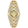 Relógio Feminino Pintime Estilo Pulseira Totalmente Cravejado, Compacto, Luxo Leve, Retrô, À Prova D'água, Quartzo, Venda Quente Transfronteiriça