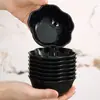 Platillo Pequeño para Condimentos Plato de Plástico Plato para Fondue Barbacoa Plato para Condimentos Salsa de Soja Vinagre Plato para Salsas Restaurante de Fondue Platos para Brochetas