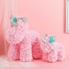 Regalo de Navidad, San Valentín, Cumpleaños, Rosa, Mini Unicornio, Pequeño, Creativo, Simulación, Flor Eterna, Unicornio