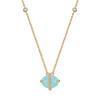 Colección de Cadena para Clavícula de Moda Estilo Bohemio Piedra Natural de Color Diseño Original Collar de Perlas Plata 925 Venta Directa
