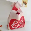 Bolso Chaleco Bolso Chaleco Bolso de Mano Tejido Casual Bolso de Mano Contraste de Color Ajedrez Bolso de Mano Coreano de Lujo Ligero