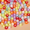 Cuentas planas de gota de aceite acrílico con letra única A-Z transfronterizas, cuentas sueltas en inglés transparentes, cuentas para pulsera de niños DIY, accesorios de joyería