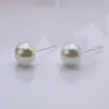 Versátiles Aretes de Perla tipo Bollo con Estilo Cool Ins, Aretes Minimalistas Vintage de Resina para Orejas Perforadas