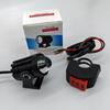 Farol auxiliar de motocicleta, farol de rua, pequena pistola de aço, alto brilho, flash explosivo, lâmpada modificada, luz dupla integrada para longe e perto, branca e amarela, lâmpada de motocicleta