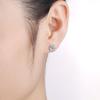 Aguja de Plata S925 Seis Garras Zirconio Único Pequeño Clavo para la Oreja Diseño de Nicho Femenino Clavo para el Cartílago de la Oreja Temperamento Simple Accesorios Avanzados para la Oreja Venta al por Mayor