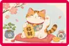 Adesivos de parede festivos de sisal, arranhadores para gatos, protetores de sofá, almofadas arranhadoras para móveis de gato, brinquedos para gatos de edição limitada de Ano Novo