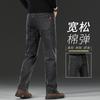 2026 Novos Jeans Retos Largos Masculinos de Outono Estilo Primavera e Outono Calças Pretas Versáteis para Homens de Meia-Idade