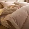 Conjunto de Roupa de Cama de Veludo Leite Esculpido de Inverno Quatro Peças Estilo Lençol com Elástico Roupa de Cama de Alto Padrão Conjunto de Três Peças de Lençol e Capa de Edredom de Veludo Coral