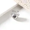 Aço Titânio Fivela Magnética Amor Vácuo Aço Inoxidável 18K Fivela Magnética Forte Pulseira Colar Fivela de Conexão em estoque atacado