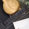 Caja de Incienso y Quemador de Incienso de Ébano y Sándalo Morado Sutra del Corazón de Prajnaparamita Caja de Incienso de Sándalo Horizontal para Palillos de Incienso de Madera