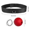 Diadema Elástica y Diadema de Bola Negra para Luz Negra Estilo Boxeo Bola de Velocidad Para Adultos Niños Deportes Pelotas de Reacción de Rebote