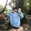 Sudadera con capucha nueva de primavera y otoño para mujer, gato pequeño, bordado de velcro, holgada, moda perezosa, top versátil, chaqueta, moderna