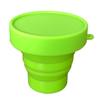 Taza de agua plegable con tapa de silicona para viajes al aire libre, taza de enjuague bucal, taza de agua retráctil para viaje, mini taza de agua, taza suave portátil