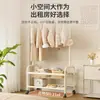 Perchero de pie para dormitorio, móvil, diseño simple de cactus, tendedero para balcón de apartamento de alquiler, soporte para barra de secado de ropa
