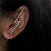 Ganchos para Orejas de Circonita, Agujas para Orejas Perforadas para Mujer, Diseño que Rodea el Lóbulo de la Oreja, Pinzas para el Cartílago de la Oreja, Pendientes Invisibles Diagonales, Forma de Corazón Cielo Estrellado