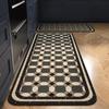 Tapete de Cocina de Terciopelo Cristal para Piso Hogar Baño Absorbente de Agua Secado Rápido Tapete de Piso Puerta de Inodoro Antideslizante Tapete para Pies Felpudo Venta al por Mayor