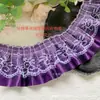 6cm Ribete de Encaje Satinado Accesorios para el Cabello Abanico Cinta Decoración Materiales Hechos a Mano DIY