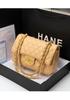 Bolso de Mujer 2026 Nuevo Estilo Bolso Cruzado Inspirado en Chanel Bolso de Cadena Acolchado Bolso de Hombro a la Moda