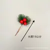 Agujas de Pino Artificiales, Bayas Navideñas, Bayas Rojas de Espuma, Piñas Naturales, Bayas Rojas Artificiales, Decoración para el Hogar, Exclusivamente para Suministro Transfronterizo
