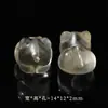 Cuentas Espaciadoras de Citrino Lunar Píxel de Limón Piezoeléctrico Accesorios Placa de Flor Tallada Cuentas Espaciadoras con Agujero Accesorios DIY Cuentas de Mano