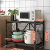 Estante de Almacenamiento Plegable Multifuncional para Cocina, Estante de Almacenamiento por Capas para Microondas de Cocina, Estante de Almacenamiento para Cocina del Hogar