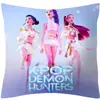 Fronha de Almofada Decorativa para Sofá de Quarto de Grupo de Meninas Caçadoras de Demônios Kpop Mais Vendida da Amazon Capa de Almofada Decorativa Transfronteiriça Presente