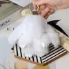 Colgante de conejo muerto colgante de imitación de pelo de conejo Rex bolsa llavero de coche colgante de conejo pequeño regalo