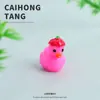 Ornatos de Abóbora e Pato Coloridos Sólidos de Desenho Animado em Resina 3D Decorações Criativas Feitas à Mão para Carro Pequenos Acessórios para Máquinas de Garra Venda por Atacado