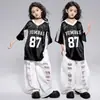 Ropa de Danza Jazz para Niñas, Moderna Versión Coreana, Jazz Street Dance, Atuendo de Rendimiento Infantil Moderno y Holgado, Verano