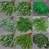 Ramo de Plantas Verdes para Boda, Hojas de Árbol, Espárrago, Arreglo Floral, Hierba de Planta, Decoración de Salón de Bodas, Hojas Verdes, Arreglo Floral Artificial