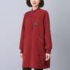 Sudadera de cuello alto medio con forro polar para mujer Otoño e Invierno 2024 Nueva Madre Suelta Interior Sudadera Falda Vestido Midi