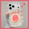 Acessórios com tema de frutas são adequados para capas de celular Apple 17 Pro Max, silicone transparente para iPhone 15, 16 de verão 14 capas protetoras