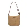 Bolsa Simples de Palha Trançada para Mulheres, Nova Moda Primavera/Verão 2025 Bolsa Transversal Estilo Praia Floresta Bolsa Tote Versátil