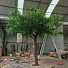 Árvore Grande Árvore Falsa Árvore Banyan Plantas Grandes Decoração de Bordo Vermelho Cenário de Lobby de Hotel Madeira Maciça