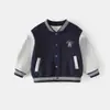 Chaqueta de Béisbol para Niños de Primavera y Otoño, Cárdigan Deportivo Estilo Coreano para Bebé, Cárdigan Superior de Otoño para Bebé, Comercio Exterior