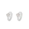 Aretes de Ópalo de Plata S925, Estilo Fresco, Aretes Versátiles, No Necesitan Quitarse al Dormir, Aretes Nuevos para Ropa de Trabajo E02717