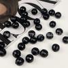 Cuentas de tierra negra real de acrílico, 96 cuentas de cristal de imitación cortadas, cuentas para bricolaje, cortina de puerta con cuentas, accesorios de iluminación para cortina de cuentas