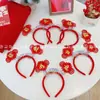 Diadema del Festival de Primavera de Año Nuevo Diadema del año del Dragón Fiesta anual festiva de Año Nuevo Accesorios para el cabello de Año Nuevo Pasador del Día de Año Nuevo Decoración de Feliz Año Nuevo