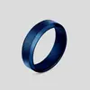 Anillo de acero inoxidable Arena Perla Esmerilada Anillo de pareja de moda simple de acero de titanio Moda europea y americana Anillo para el dedo índice de hombre
