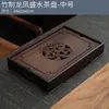 Bandeja de té moderna y simple Juego de té Kung Fu Bandeja de té de bambú Almacenamiento Drenaje de agua Hogar Oficina Bandeja para secado en seco Mesa de té grande y pequeña