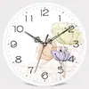 Reloj de Pared Silencioso Estilo Europeo Platino para Sala de Estar, Dormitorio, Oficina; Reloj de Pared Simple y Elegante; Reloj Moderno Creativo de Cuarzo