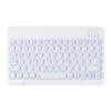 Adequado para Tablet Apple Teclado Sem Fio Bluetooth Retro Tecla Redonda Telefone Celular iPad Retroiluminação Colorida Silencioso Arroz