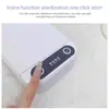 Caja de desinfección de herramientas para uñas multifuncional ultravioleta fácil de cortar acero empujador esterilización enchufable máquina de desinfección con cable tatuaje